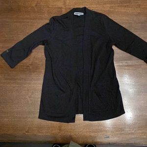 Karen Scott black cardigan. Like new condition.